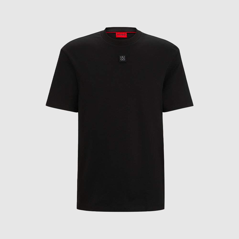 HUGO BOSS Black Mens RELAXED FIT T-SHIRTS IN COTTON - TEE Size M HUGO BOSS Black Mens RELAXED FIT T-SHIRTS IN COTTON - TEE Size M