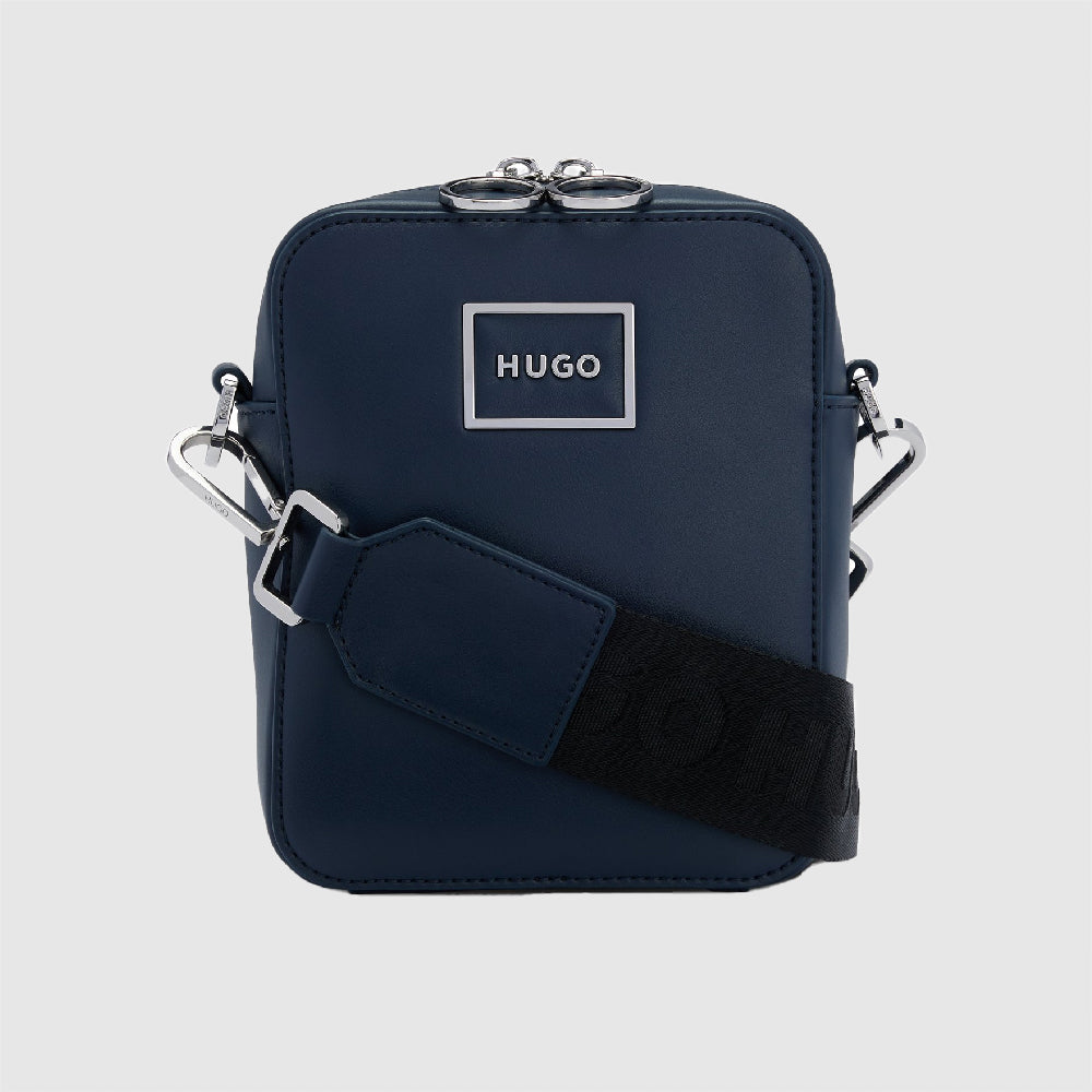HUGO - Demlock - Polo à manches courtes et logo encadré - Kaki