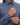 chemise à motif hugo boss bleu foncé homme