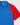 polo bicolore lacoste bleu/rouge homme