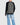pull à monogrammes balmain noir/blanc homme