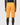 short à logo Balmain orange/blanc homme