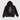Sweatshirt à Capuche Noir avec Logo Ours en Peluche-face