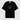 T-shirt en Coton avec Logo Contrasté Leonce Logo – Gertrude-noir-face