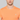 T-shirt Orange à Col Rond