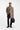 Bonnet BOSS coton laine rayures brun chiné 50522427 – détail