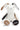 Peluche lapin BOSS Kids blanche en fourrure synthétique J51013 – vue de face