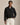 Pull demi-zip côtelé Estate Ralph Lauren homme noir, vue de face