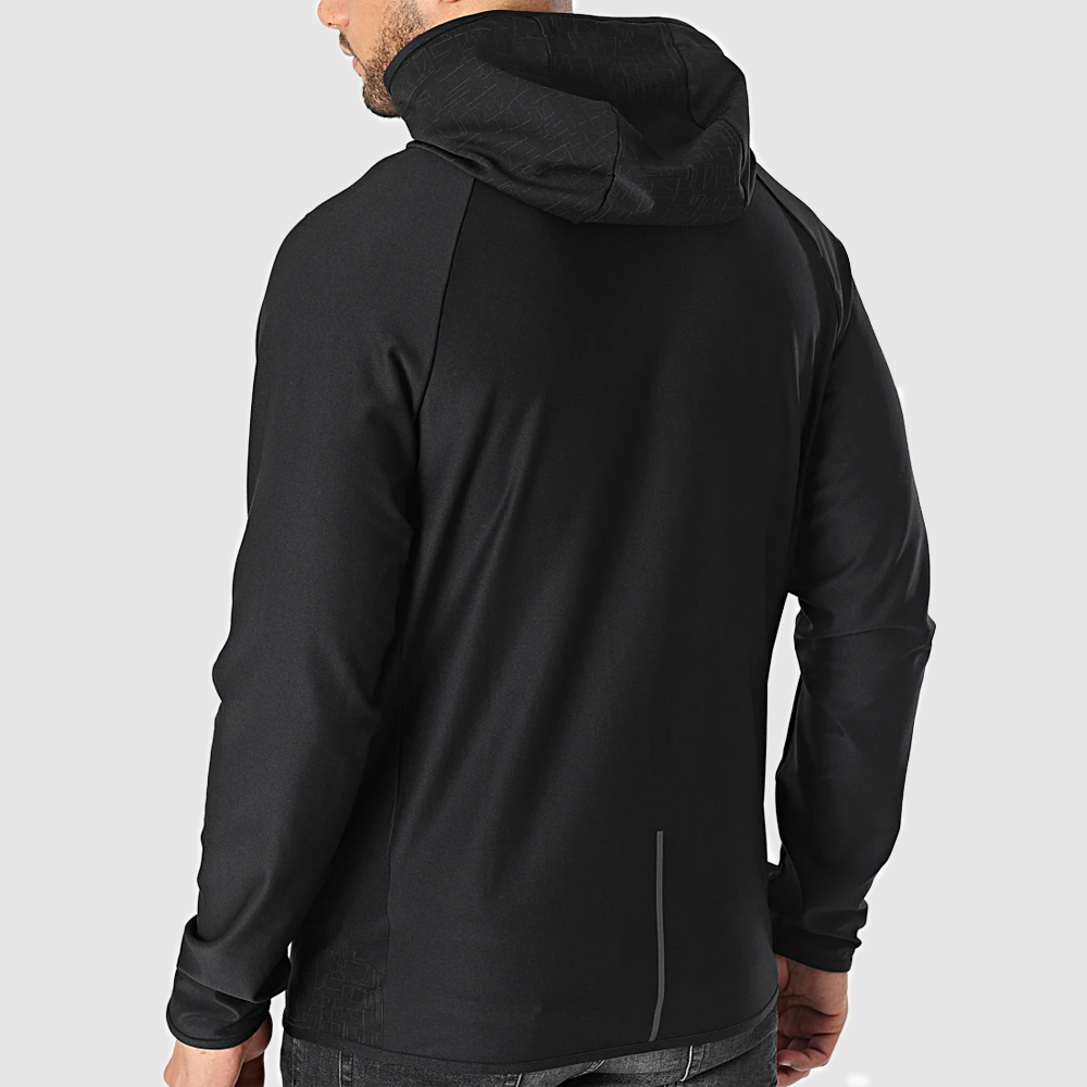 BOSS - Sweat Zippé Capuche Saggy 2 50477132 Noir Doré BOSS - Sweat Zippé Capuche Saggy 2 50477132 Noir Doré