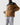 Doudoune Lacoste marron avec poches