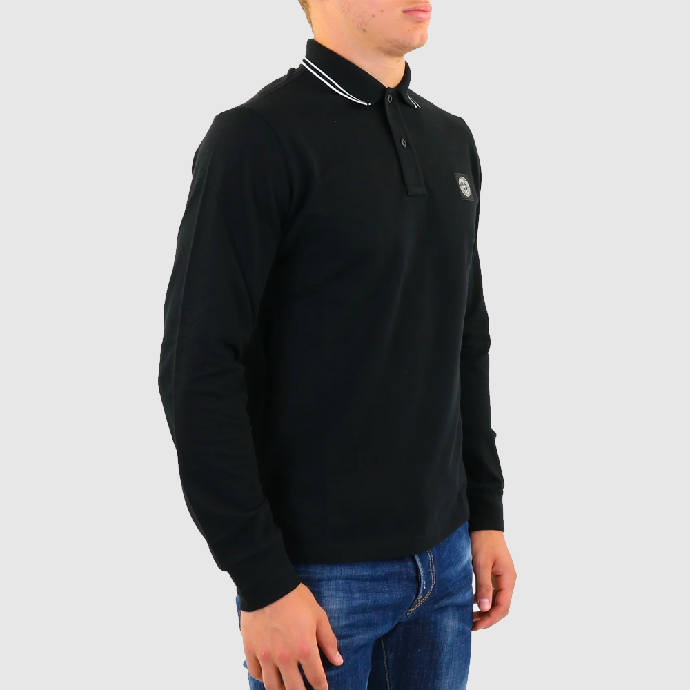 Polo stone island manche discount longue
