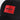 casquette à logo hugo boss noir et rouge homme