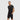 polo à bandes logo hugo boss noir/jaune homme