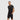 polo à bandes logo hugo boss noir/jaune homme