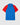 polo bicolore lacoste bleu/rouge homme