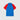 polo bicolore lacoste bleu/rouge homme