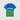 t-shirt à logo Lacoste bleu/vert homme